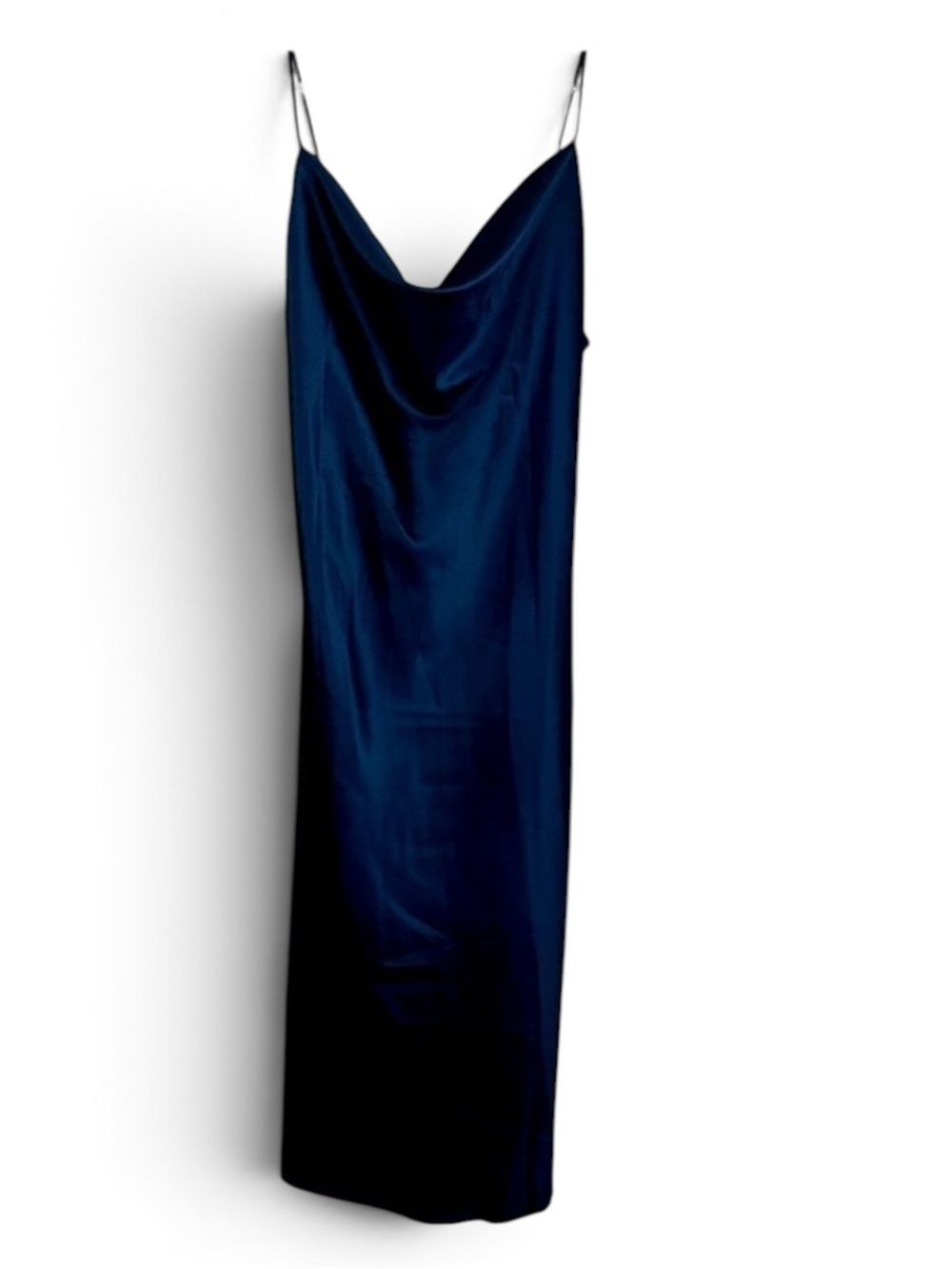NWT Dark Blue Slip Midi Spaghetti Strap Dress